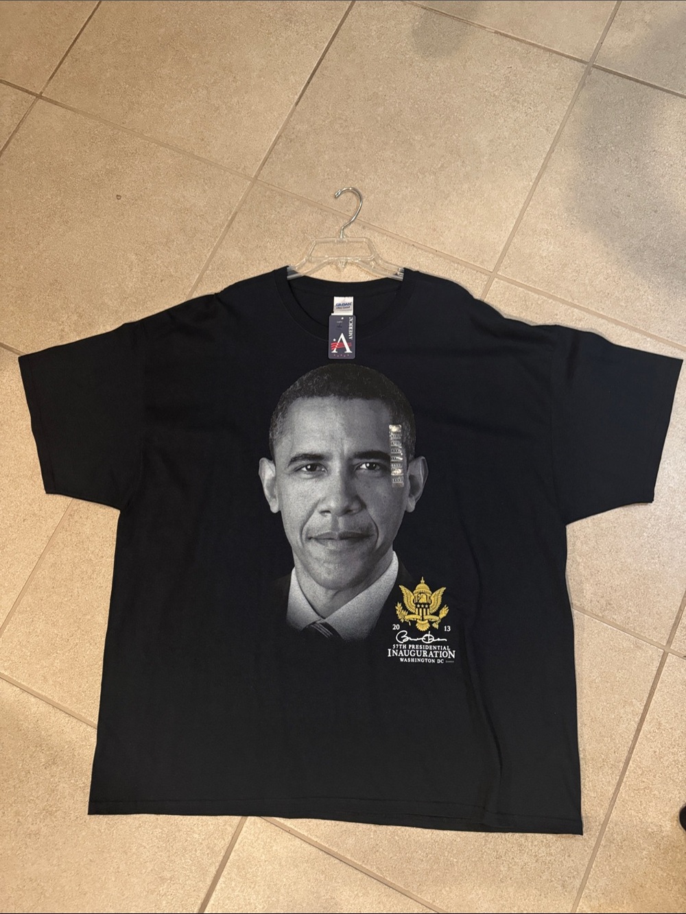 NWT Black Graphic Presidential Commemorative T‑Shirt